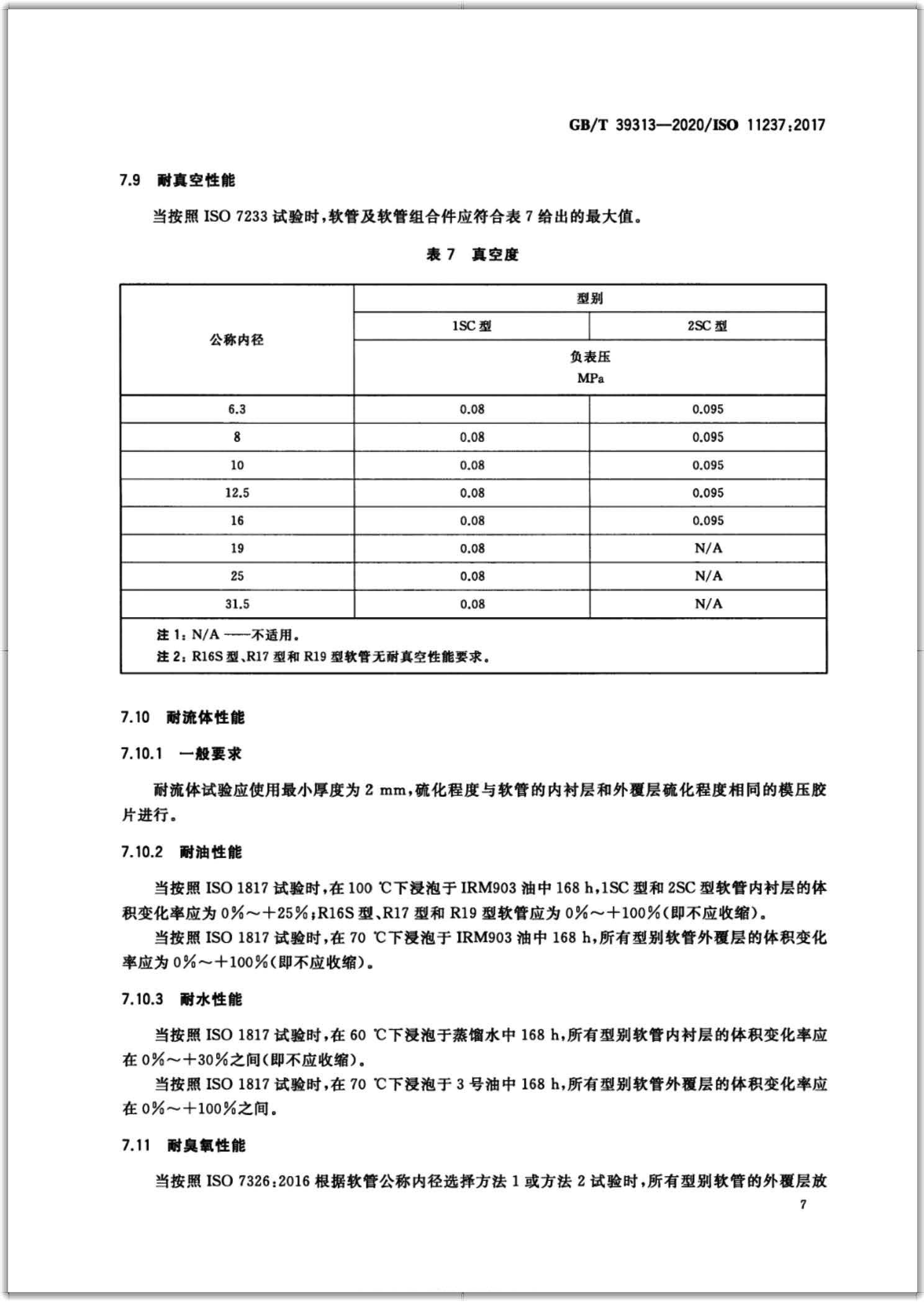 GB∕T 39313-2020 橡胶软管及软管组合件 输送石油基或水基流体用致密钢丝编织加强液压型 规范-扫描页10